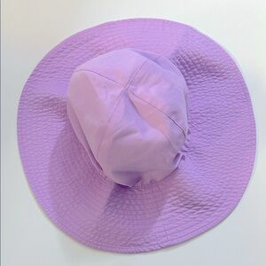 Toddler Girls Purple Bright Teal Sun Hat Preloved